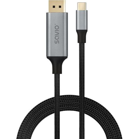 Câble USB Savio CL-208 USB 3.2 Gen 1 (3.1 Gen 1) 2 m USB C Noir, Gris (1/5)