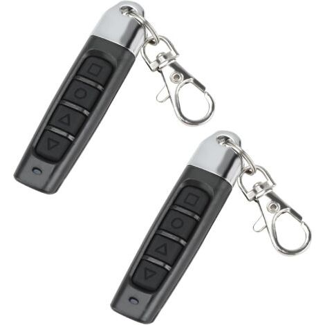 Pièces Telecommande Universelle Portail 433 MHz, Télécommande Porte de Garage Universelle avec 4 boutons et Fréquence Fixe, Duplicateur de Telecommande Portail Sans Fil pour Portes de Garage (1/5)