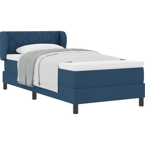 Maison Exclusive - Boxspringbett mit Matratze mit Kopfteil Blau 9