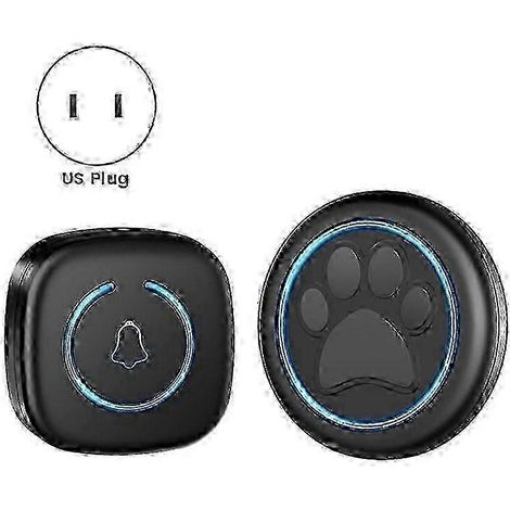 Sonnette sans fil pour chat et chien, portée de 300 m, 60 mélodies, étanche, outil de dressage (1/3)