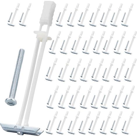 Cheville pour cloison sèche avec boulon, kit de 42 chevilles creuses robustes pour cloison sèche.