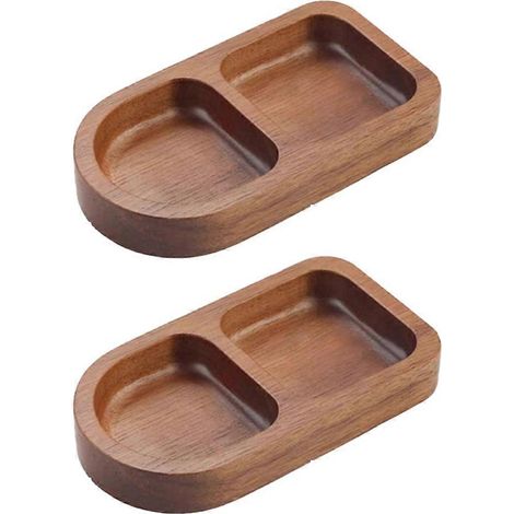 Plateau rectangulaire en bois massif pour assaisonnement, petit-déjeuner, sushis, pain, desserts, sauces, cuisine, dîner. (1/5)