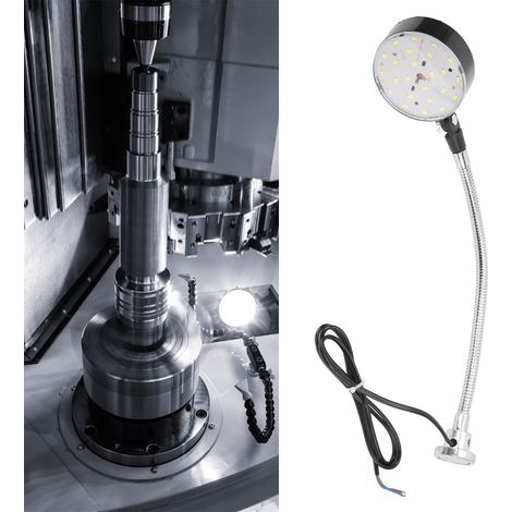 Hochwertige LED-Arbeitsleuchte mit Magnetfuß, fest installierte LED-Arbeitsleuchte für Werkzeugmaschinen mit Magnetfuß, 24 V DC (1/5)
