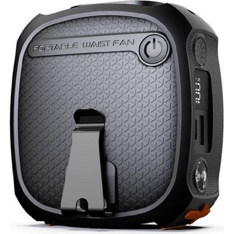 Ventilateur de taille grande capacité, longue autonomie, affichage numérique, ventilateur turbo portable à suspendre autour du cou, lampe torche d'urgence (1/5)
