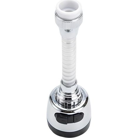 Diffuseur de robinet - AVIZAR - Pivotant 360° - Acier inoxydable - Jet réglable - Économie d'eau (1/4)