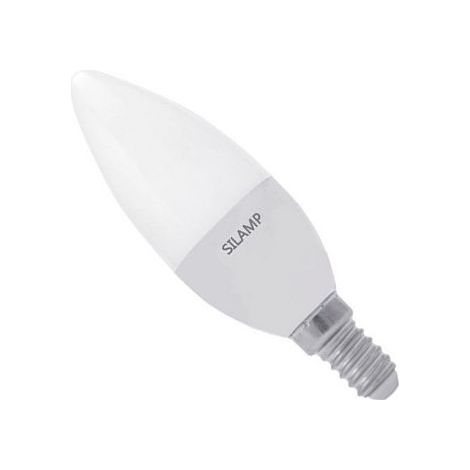 Ampoule LED E14 8W 220V C37 180° - Blanc Froid 6000K - 8000K - SILAMP (1/3)