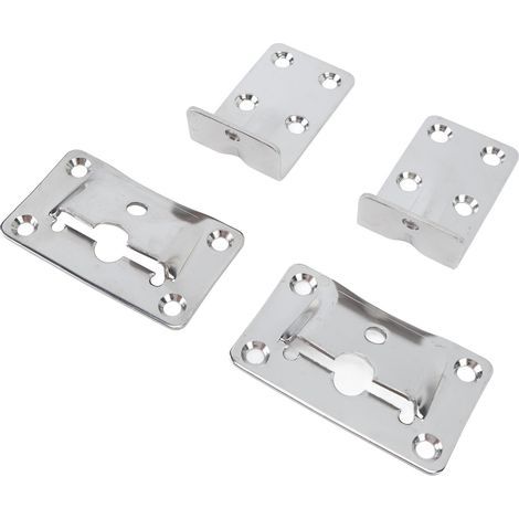 Soporte de mesa desmontable de acero inoxidable para caravana, 1 par, para autocaravana, yate, barco, reemplazo de escritorio. (1/5)