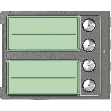 Façade Sfera Robur pour module électronique audio 4 appels BTICINO 352045 (1/2)