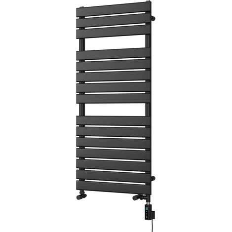 Typhoon - Black Dual Fuel Towel Rail H1156mm x W500mm Thermostatic WIFI (1/3)