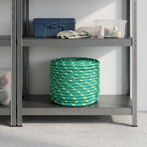 vidaXL Corda multiuso 12 mm 50 m Verde PP 930 kg Carico massimo