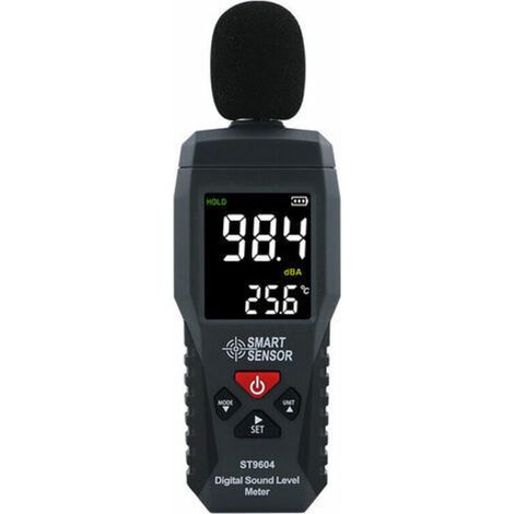 Enregistreur de Niveau Sonore Testeur du Bruit Sonomètre Audionumérique Sonomètre 30-130dB Luxmètre (1/4)