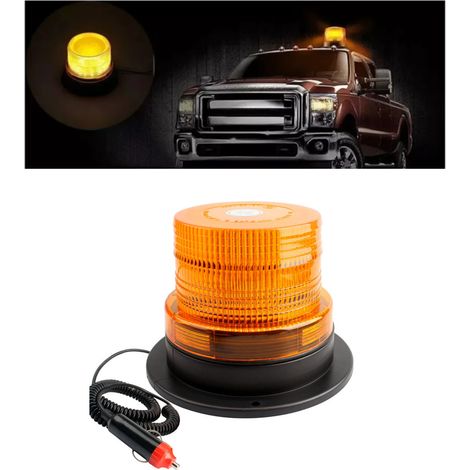 12-24V LED-Signalleuchte für Schulbusse, LKWs, Baumaschinen, PKWs, magnetisches Blinklicht, leistungsstark und wasserdicht (1/5)