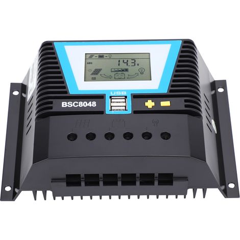 Contrôleur solaire pour batteries diverses BSC8048 80A 12V/24V/36V/48V (1/5)