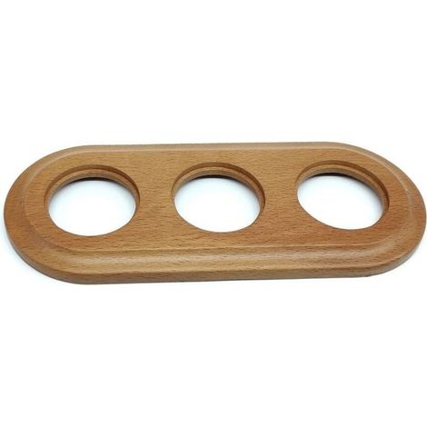 Cornice tripla incassata in legno