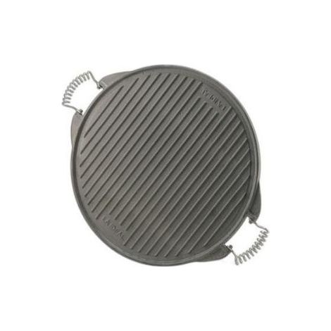 FPLUS plancha hº fundido 52 cm.redon , Plancha de asar redonda de hierro fundido.Apta para gas y leña, asas de tacto frio.Dos caras lisa y ondulada.
Facil limpieza.