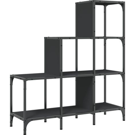 Maison Exclusive - Bücherregal Schwarz 92x30x102 cm Holzwerkstoff