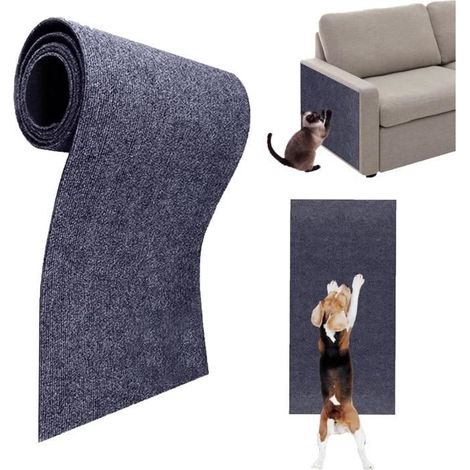Protection Canape Chat Anti Griffe 30×100 cm,DIY Chats Grattoir,Tapis Griffoir Chat,Griffoir Chat Canapé Auto-adhésifs (1/4)