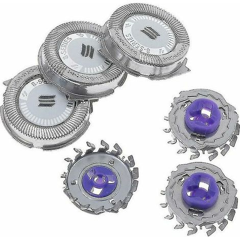 Green Mobility-3pcs coupelame de tête de rasoir de rechange pour rasoir électrique Philips Norelco Hq8 (1/4)