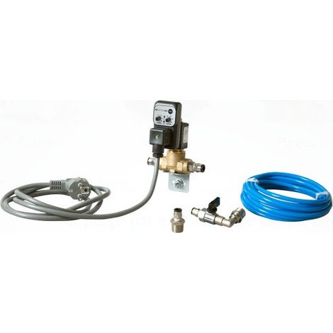 Lacme – Kit purgeur automatique 3/8" avec électrovanne temporisée – Passage 10 mm – Réglages simples – Pression jusqu'à 20 bar