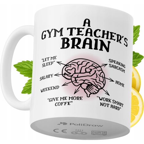 Lustige Tasse für Sportlehrer – Kaffee- oder Teetasse mit witzigem Textdesign – ideal für Geburtstage, Namenstage, Feiertage und besondere Anlässe. Hochwertige Tasse für Zuhause, Büro und Arbeit. Farb (1/5)