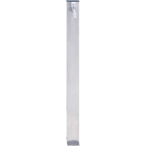Colonne à eau de jardin 60 cm acier inoxydable carré