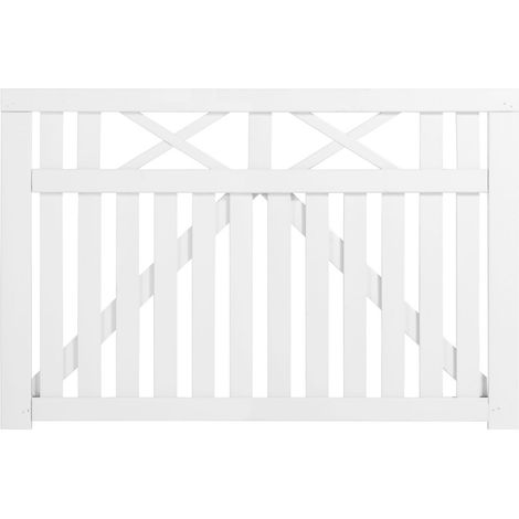 Plus Zauntor Vinesse 150 x 98 cm weiß Holzzäune