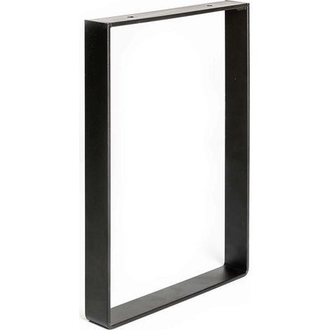 Pata Industrial para Muebles Estilo Funcional Fabricado en Acero Acabado en Negro Mate Proyectos de Restauración DIY Bricolaje Medidas 25040350 mm Altura: 35 cm Fácil Instalación 1 Unidad -