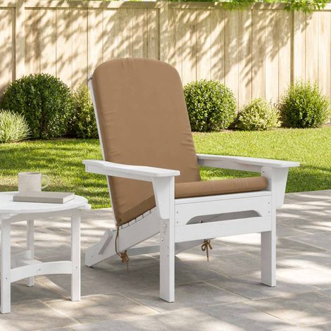 vidaXL Adirondack Chair Cushion GEMERT 100% Polyester Taupe (1/5)