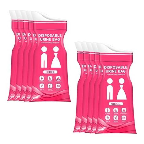 Vomiting Bags Portable Vomit Urine Bags Pack of 10 (1/5)