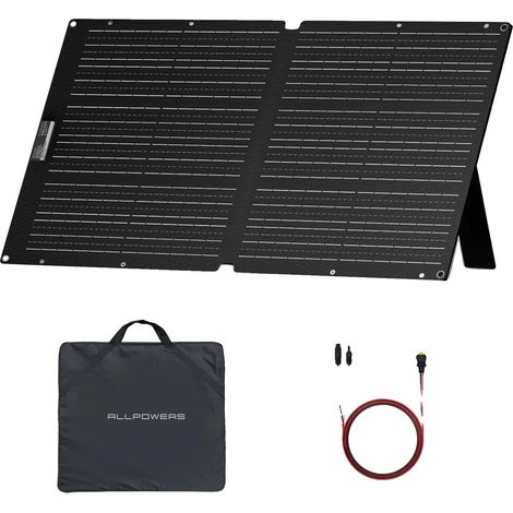 Panel solar, 100 W de potencia, diseño impermeable, 100 W (1/2)