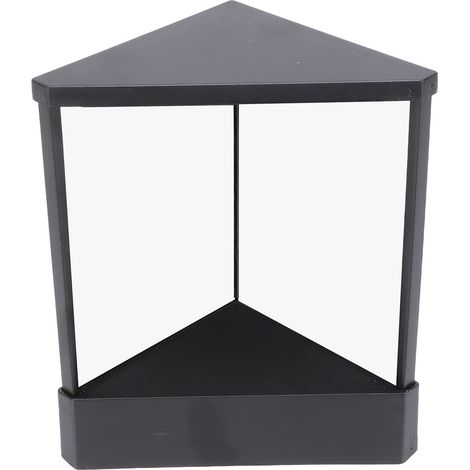Miroir de table non réversible, non grossissant, à réflexion réelle, pour maquillage, coiffure et soins personnels, noir. (1/5)