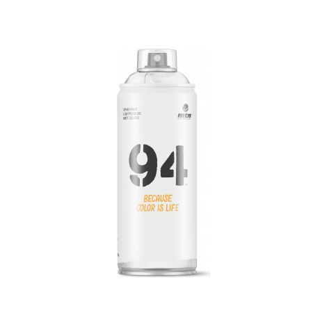Bombe de peinture aérosol MTN 94 Blanc (R-9010) 0,4 L (1/2)