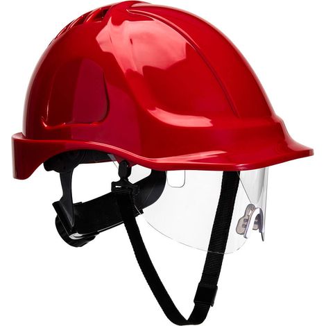 Casque de chantier ENDURANCE VISION Portwest Rouge