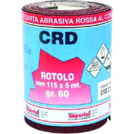 Carta abrasiva spaziata in miniroll - mt 5x115h mm - 6 pz - Grana: 40