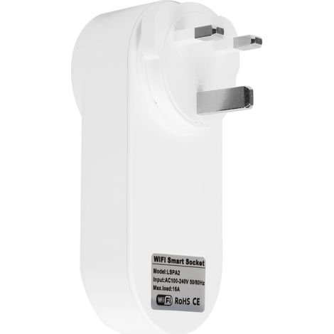 Prise Intelligente WiFi avec Minuterie et Contrôle à Distance, Compatible UK 100-240VAC (1/5)