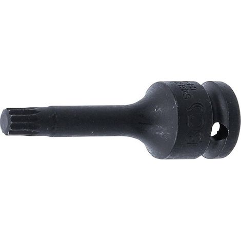 Douille à Embouts à Choc 75 mm - 12,5 mm (1/2), Denture Multiple Intérieure XZN M9 - Résistante et Précise - D-Work (1/5)