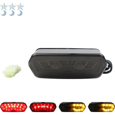 Motorrad-Modifikationsteile: LED-Bremslichter mit Blinkern, MSX125-Rücklichter, Tagfahrlicht und Bremslichter. (1/5)