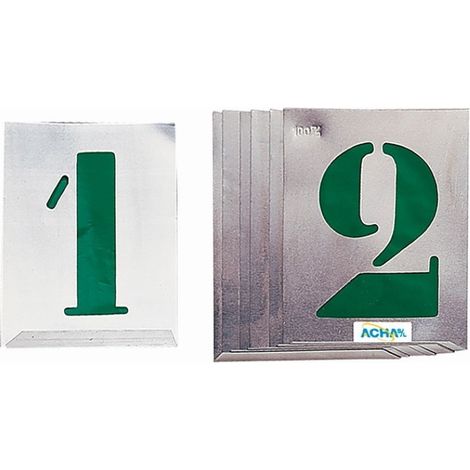 JUEGO DE NUMERACION DE ROTULAR / PINTAR 100MM - ACHA