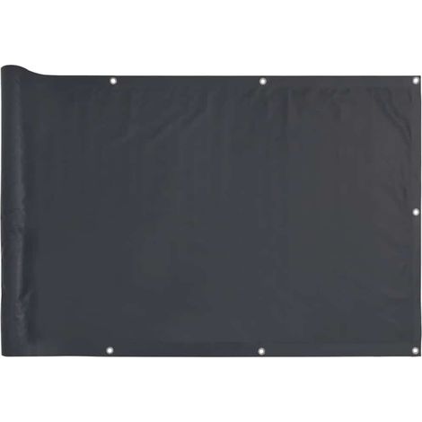 Écran d'intimité de balcon，Brise-vue，Paravents de balcon anthracite 400x120 cm PVC CFW310778 (1/5)