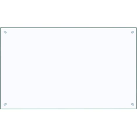 Kitchen Backsplash Transparent 100 x 60 cm Tempered Glass vidaXL