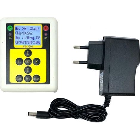 Analyseur de Télécommande Sans 315 MHz/433 MHz Détecteur Analyseur Compteur de Fréquence Multifonctionnel Testeur Prise UE (1/5)