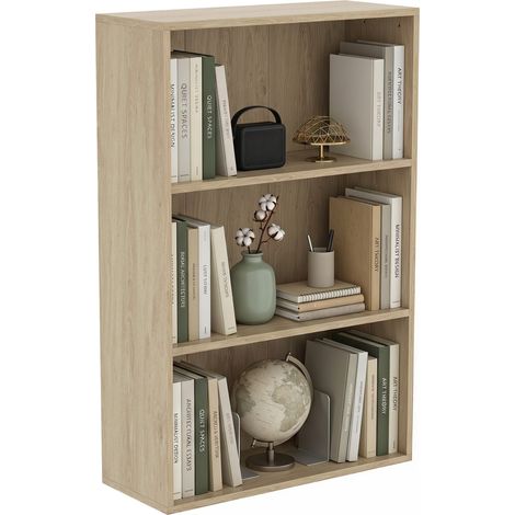 Bibliothèque Étagère de Rangement Bois Bois Naturel 60 x 24 x 93 (1/5)