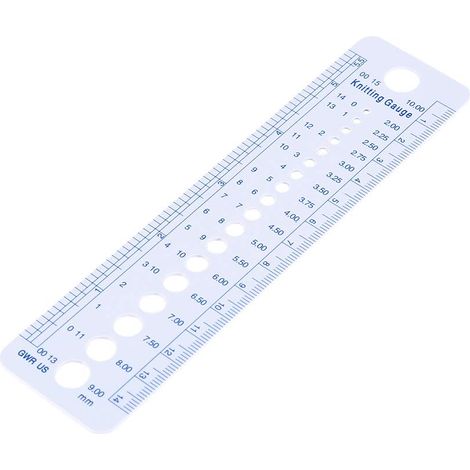 Règle de Couture Plastique, Jauge pour, 2-10mm, Léger, pour (1/5)