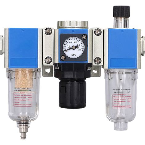 3-in-1 Druckluftfilter, Regler, Öler und Wasser-/Ölabscheider GC200-06 (1/5)