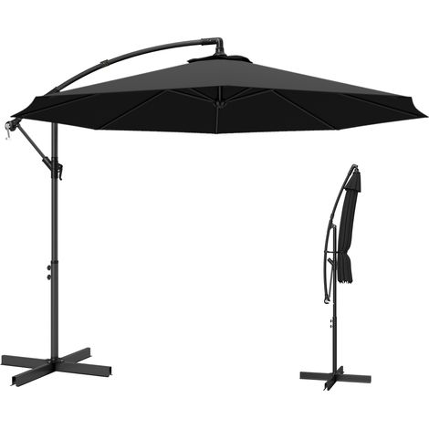 Outsunny 3(m) Banana Parasol Cantilever Umbrella Garden (1/5)