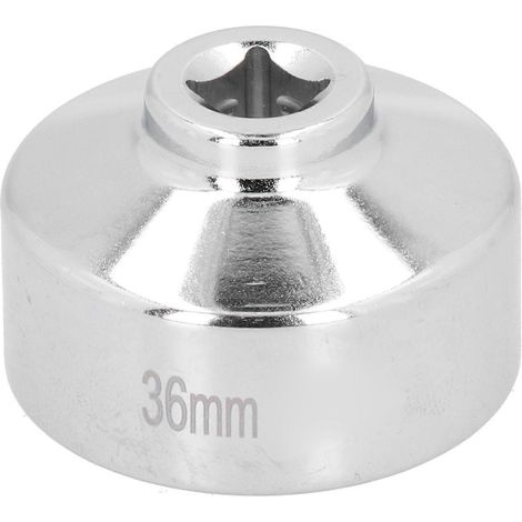 Clé à filtre à huile robuste et durable en acier inoxydable à douille 6 pans de 36 mm (1/4)