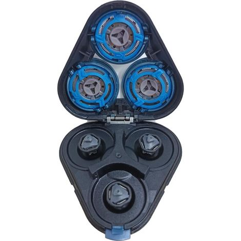 S5000 Tête de Rasage de Rechange Compatible avec Philips Rasoir Série 5000 (Boîtiers Ronds) / Série 6000 Non Compatible avec Série 5000 à Boîtiers Pentagonaux (Formes Angulaires)