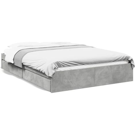 Maison Exclusive - Giroletto Cassetti Grigio Cemento 150x200 cm Legno Multistrato