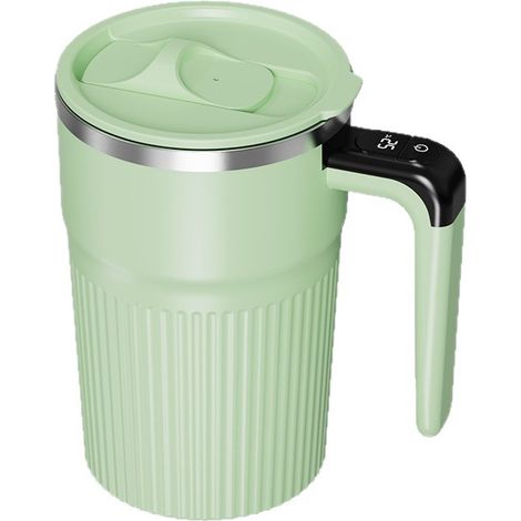 Agitatore automatico per caffè - 400 ml - con display della temperatura - Tazza da caffè ricaricabile - Tazza multifunzione con agitatore - Agitatore automatico (1/2)