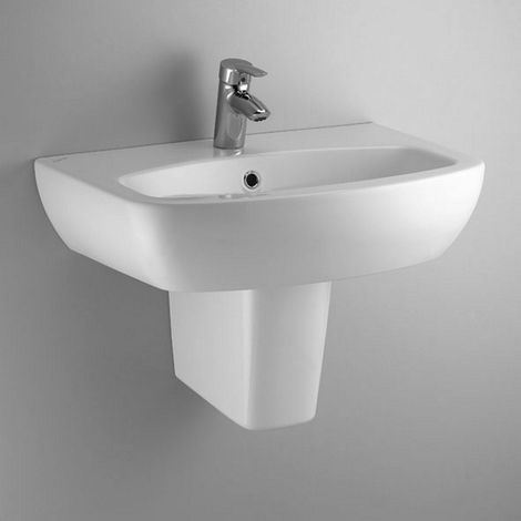 IDEAL STANDARD Mia j436800 lavabo 1 3 fori 68x48 bianco garanzia europea 2 anni codice prod: J436800 (1/2)